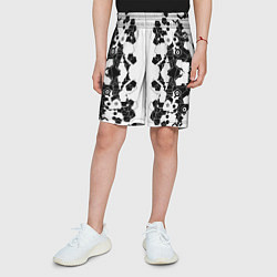 Шорты детские Пятиугольники абстракция, цвет: 3D-принт — фото 2