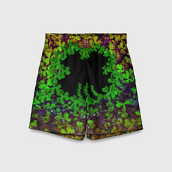 Шорты детские Четырехлистный Клевер, цвет: 3D-принт