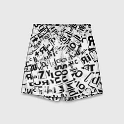 Шорты детские UNDER WHITE, цвет: 3D-принт