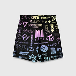 Детские шорты K-pop лого исполнителей