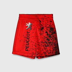 Шорты детские ПЕЖО Краска По вертикали, цвет: 3D-принт