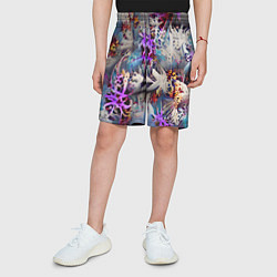 Шорты детские Начало зимы, цвет: 3D-принт — фото 2