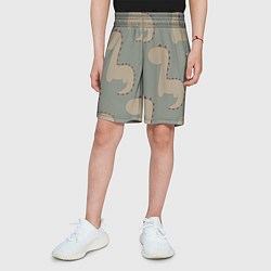 Шорты детские Динозеврий принт, цвет: 3D-принт — фото 2