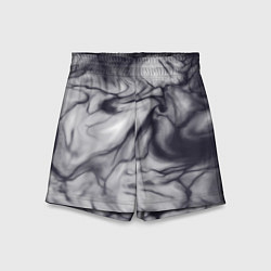 Шорты детские Бело-черный тай-дай, цвет: 3D-принт