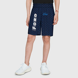Шорты детские FORD Ford - Абстракция, цвет: 3D-принт — фото 2
