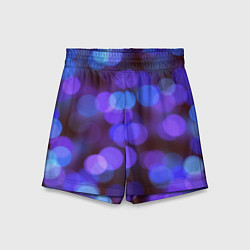 Детские шорты Фиолетовые блики боке