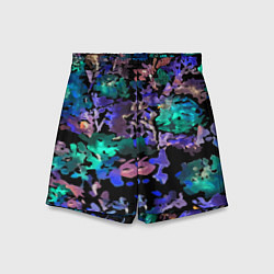 Шорты детские Floral pattern Summer night Fashion trend 2025, цвет: 3D-принт