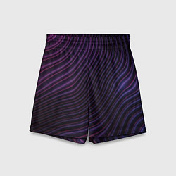 Шорты детские Волнистый металлик, цвет: 3D-принт