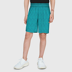 Шорты детские Вязание ромбиком, цвет: 3D-принт — фото 2