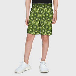 Шорты детские Милитари Чешуя, цвет: 3D-принт — фото 2