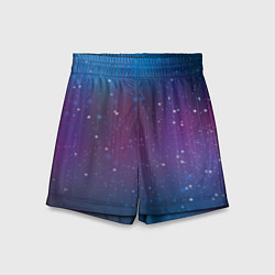 Шорты детские Космический дождь, цвет: 3D-принт