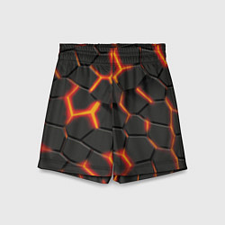 Шорты детские Разлив лавы, цвет: 3D-принт
