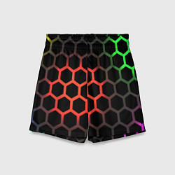 Детские шорты Gradient hexagon genshin