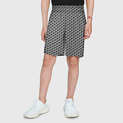 Шорты детские Металлическая кольчуга, цвет: 3D-принт — фото 2