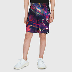Шорты детские Экспансия цвета, цвет: 3D-принт — фото 2
