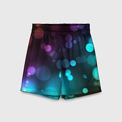 Шорты детские Абстракция блики, цвет: 3D-принт