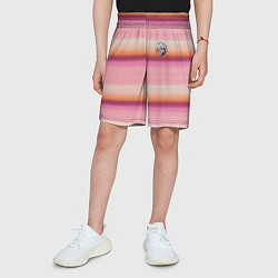 Шорты детские Энид Синклер с Уэнсдей Аддамс - текстура свитера, цвет: 3D-принт — фото 2