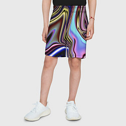 Шорты детские Блестящая ткань, цвет: 3D-принт — фото 2