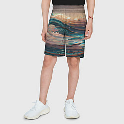 Шорты детские Необъятный океан, цвет: 3D-принт — фото 2