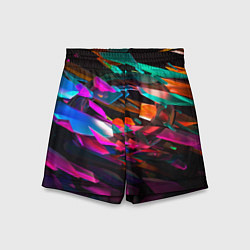 Шорты детские Множество цветного металла, цвет: 3D-принт