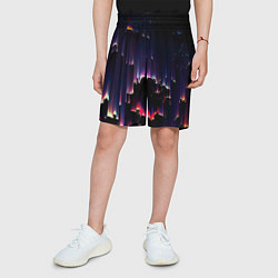 Шорты детские Необо закат, цвет: 3D-принт — фото 2