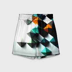 Шорты детские Кубики текстура, цвет: 3D-принт