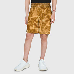 Шорты детские Золотой шелк, цвет: 3D-принт — фото 2