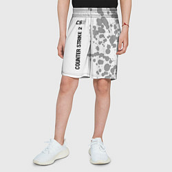 Шорты детские Counter Strike 2 glitch на светлом фоне: по-вертик, цвет: 3D-принт — фото 2