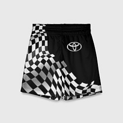 Шорты детские Toyota racing flag, цвет: 3D-принт