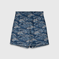 Шорты детские Темные волны, цвет: 3D-принт