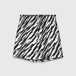 Шорты детские Полосатая шкура зебры, цвет: 3D-принт