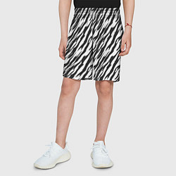 Шорты детские Полосатая шкура зебры, цвет: 3D-принт — фото 2