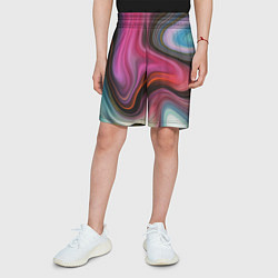 Шорты детские Pink wave, цвет: 3D-принт — фото 2