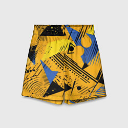 Шорты детские Абстракция паттерн, цвет: 3D-принт