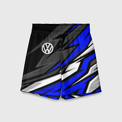 Детские шорты Volkswagen - Синяя абстракция