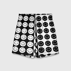 Детские шорты Smiley black and white