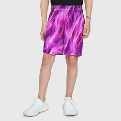 Шорты детские Розова ткань текстуры, цвет: 3D-принт — фото 2