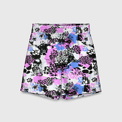 Детские шорты Multicolored wild cats