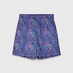 Шорты детские Neon pattern, цвет: 3D-принт