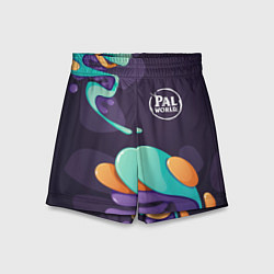 Детские шорты Palworld graffity splash