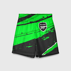 Шорты детские Arsenal sport green, цвет: 3D-принт