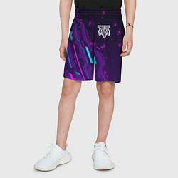 Шорты детские GTA neon gaming, цвет: 3D-принт — фото 2