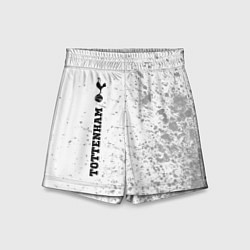 Шорты детские Tottenham sport на светлом фоне по-вертикали, цвет: 3D-принт