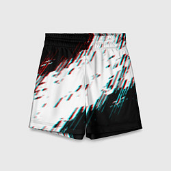 Шорты детские Glitch effect, цвет: 3D-принт