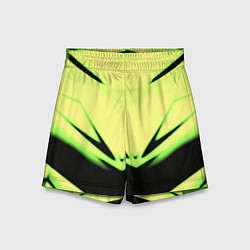 Шорты детские Geometry stripes кислотный стиль, цвет: 3D-принт