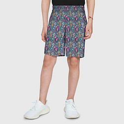 Шорты детские Эмо-стиль в духе 2007 года, цвет: 3D-принт — фото 2