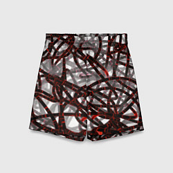 Шорты детские Красные энергетические кабели, цвет: 3D-принт