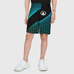 Шорты детские Great Wall electro hexagon, цвет: 3D-принт — фото 2