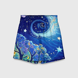 Шорты детские Звездный лес, цвет: 3D-принт