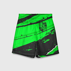 Детские шорты Porsche sport green